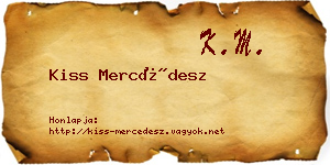 Kiss Mercédesz névjegykártya
