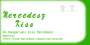 mercedesz kiss business card